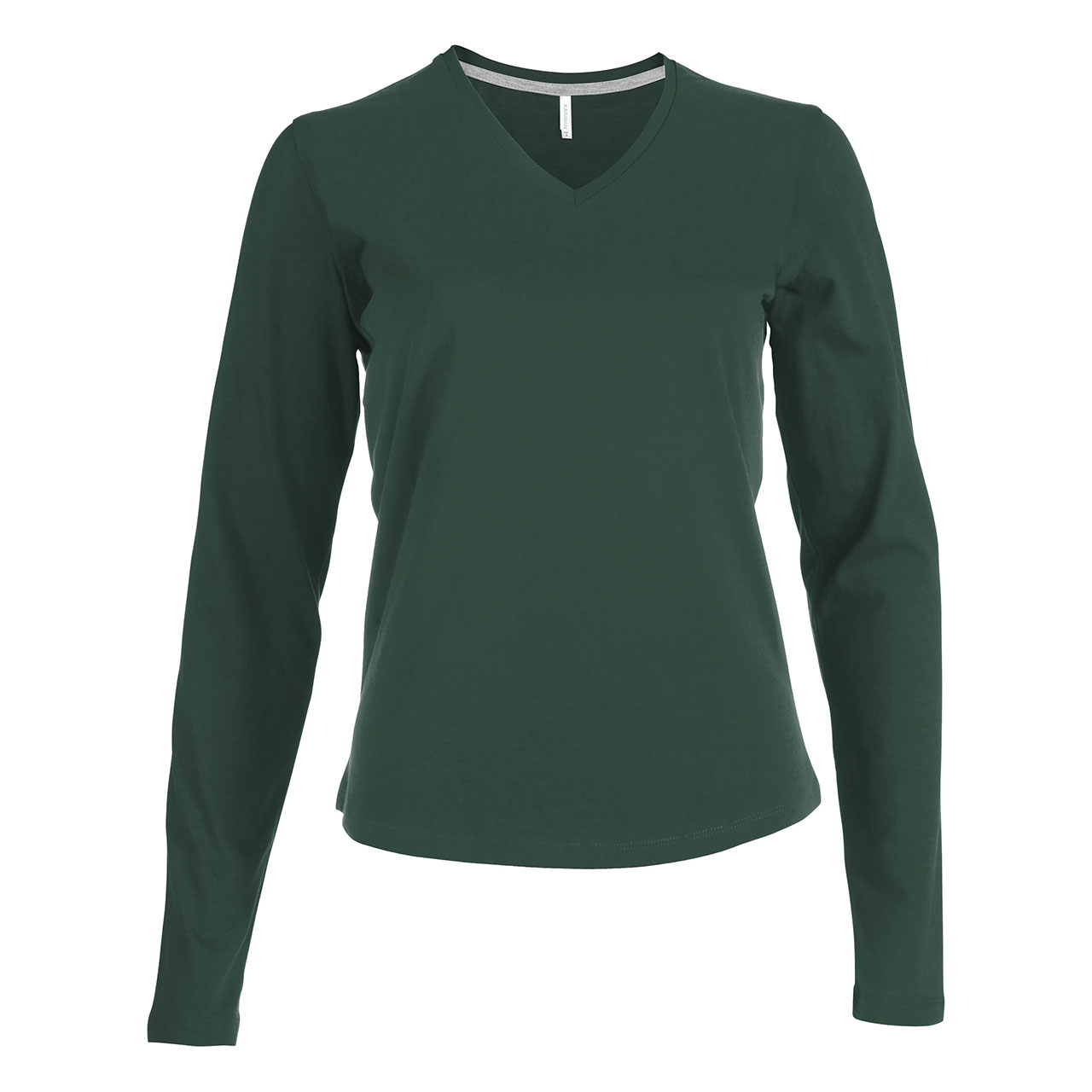 T-shirt Kariban V-neck LM Dames in bos groen (01.01.0031)