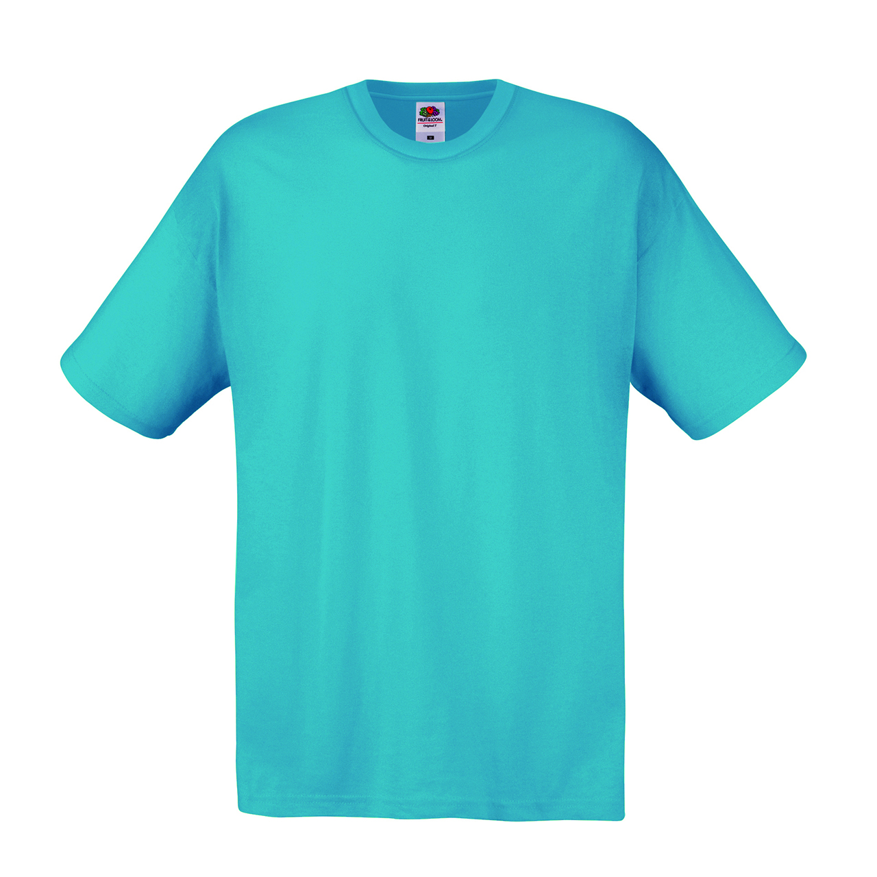 T-shirt Fruit of the Loom Original T Heren in azuur (01.01.0059)