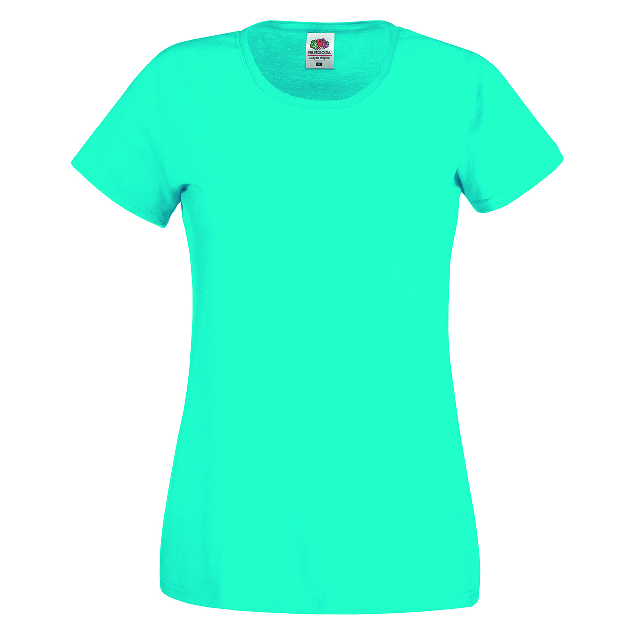 T-shirt Fruit of the Loom Lady-Fit Original T in azuur (01.01.0060)
