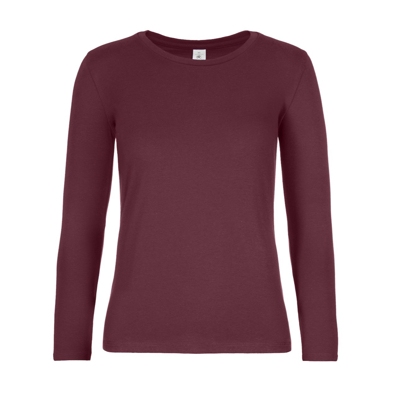 T-shirt B&C #E190 LM Dames in bordeaux (01.01.0085)