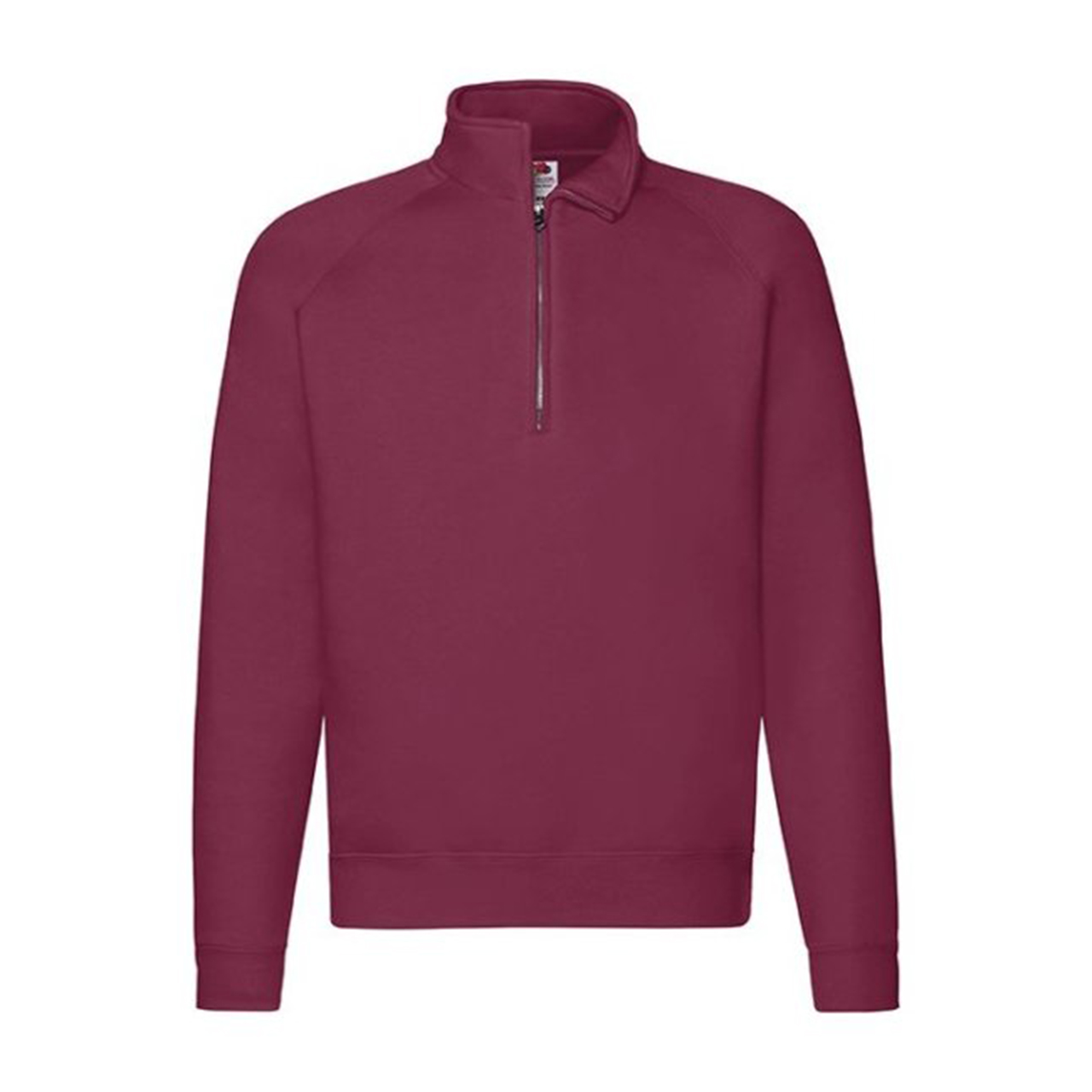 Sweater Fruit of the Loom Premium Zip Neck in bordeaux (01.04.0007)