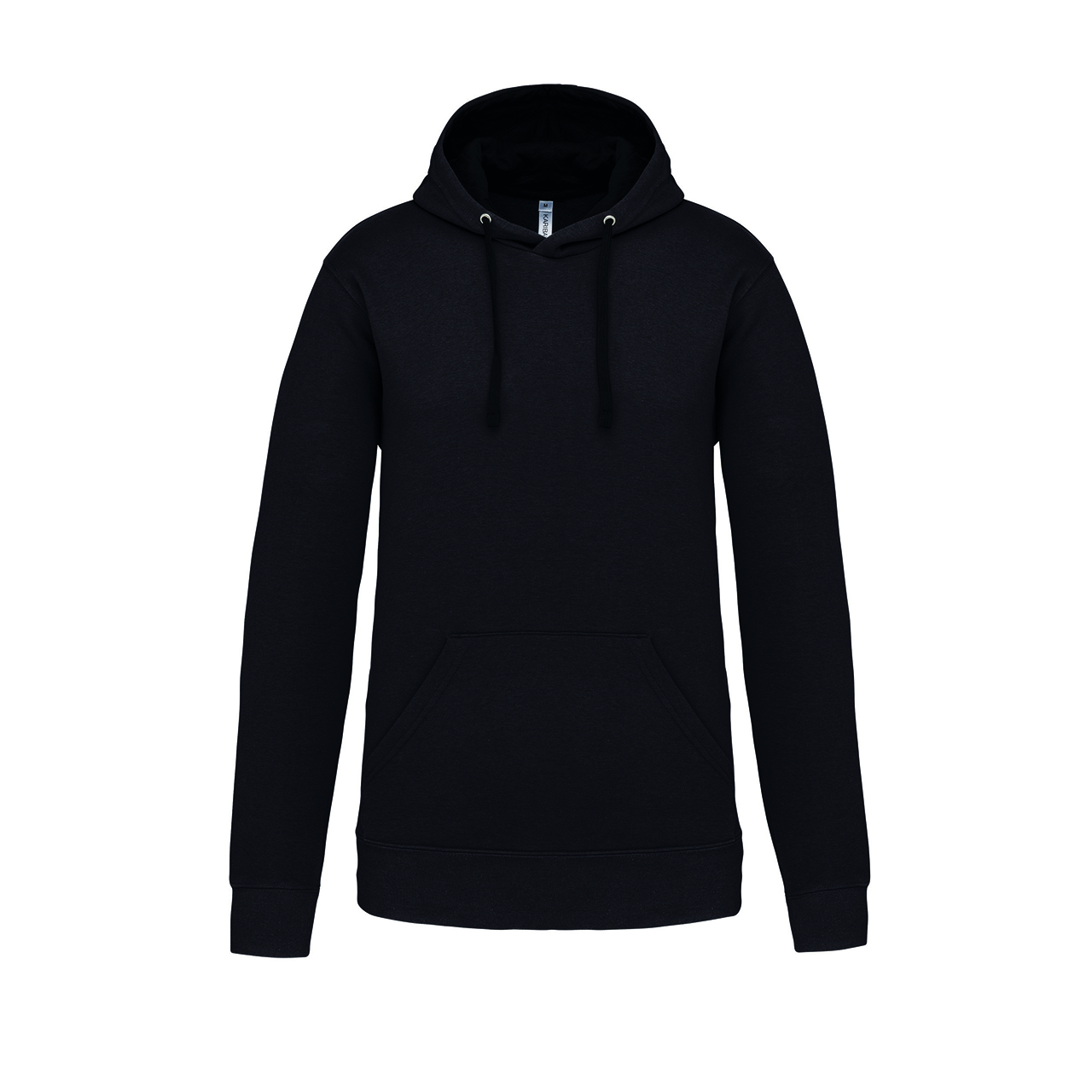 Sweater Kariban Gecontrasteerde Capuchon Hooded in donkergrijs/zwart (01.04.0017)