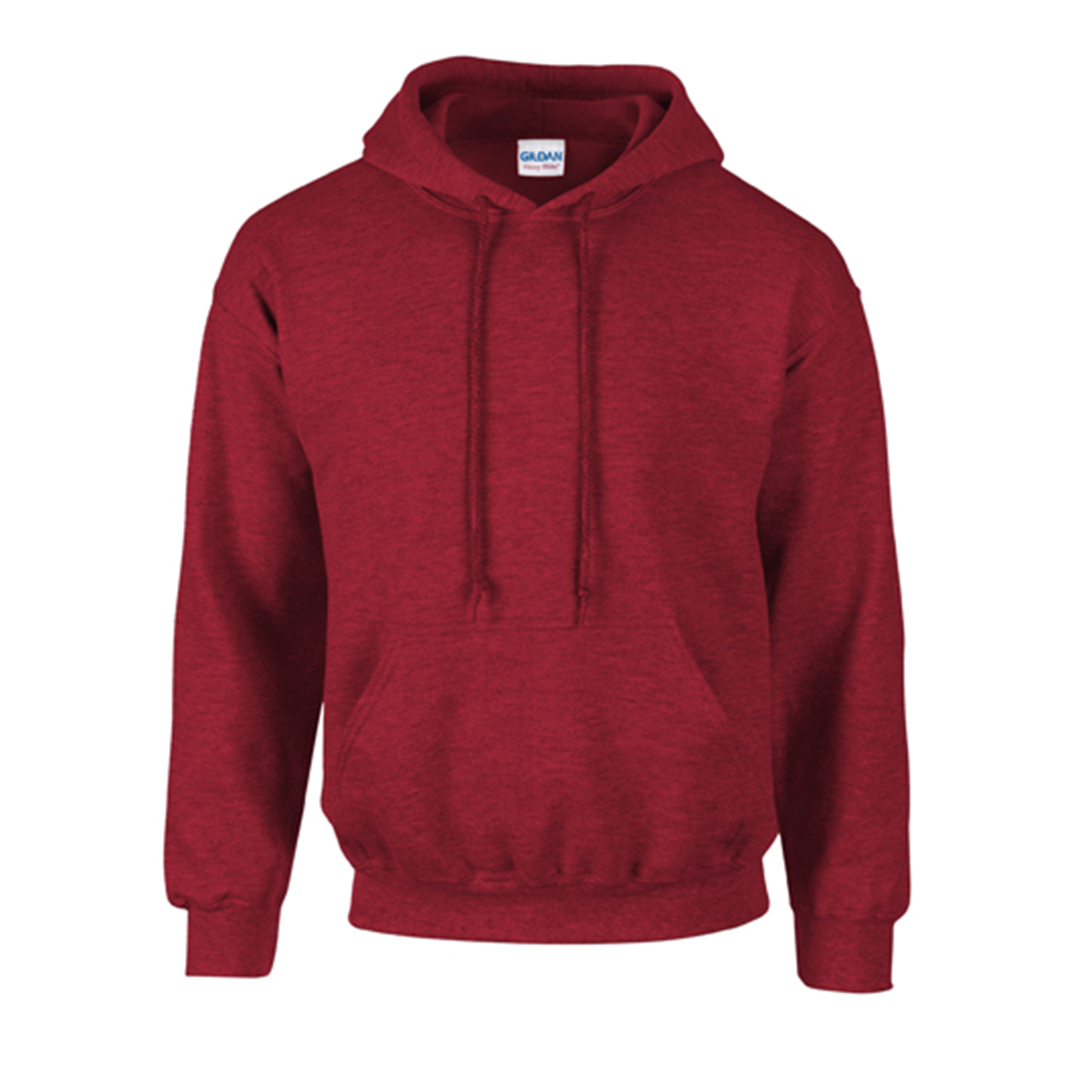 Sweater Gildan Heavy Blend Classic Fit Hooded in antiek kers rood (01.04.0020)