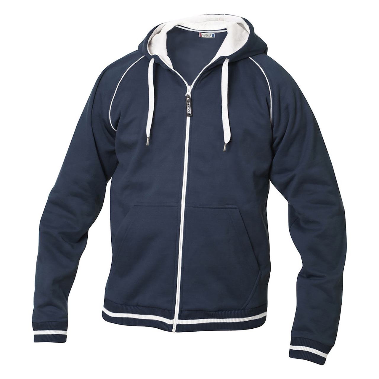 Sweater Clique Gerry Hooded Sweat Jacket Heren in donker marine (01.04.0028)
