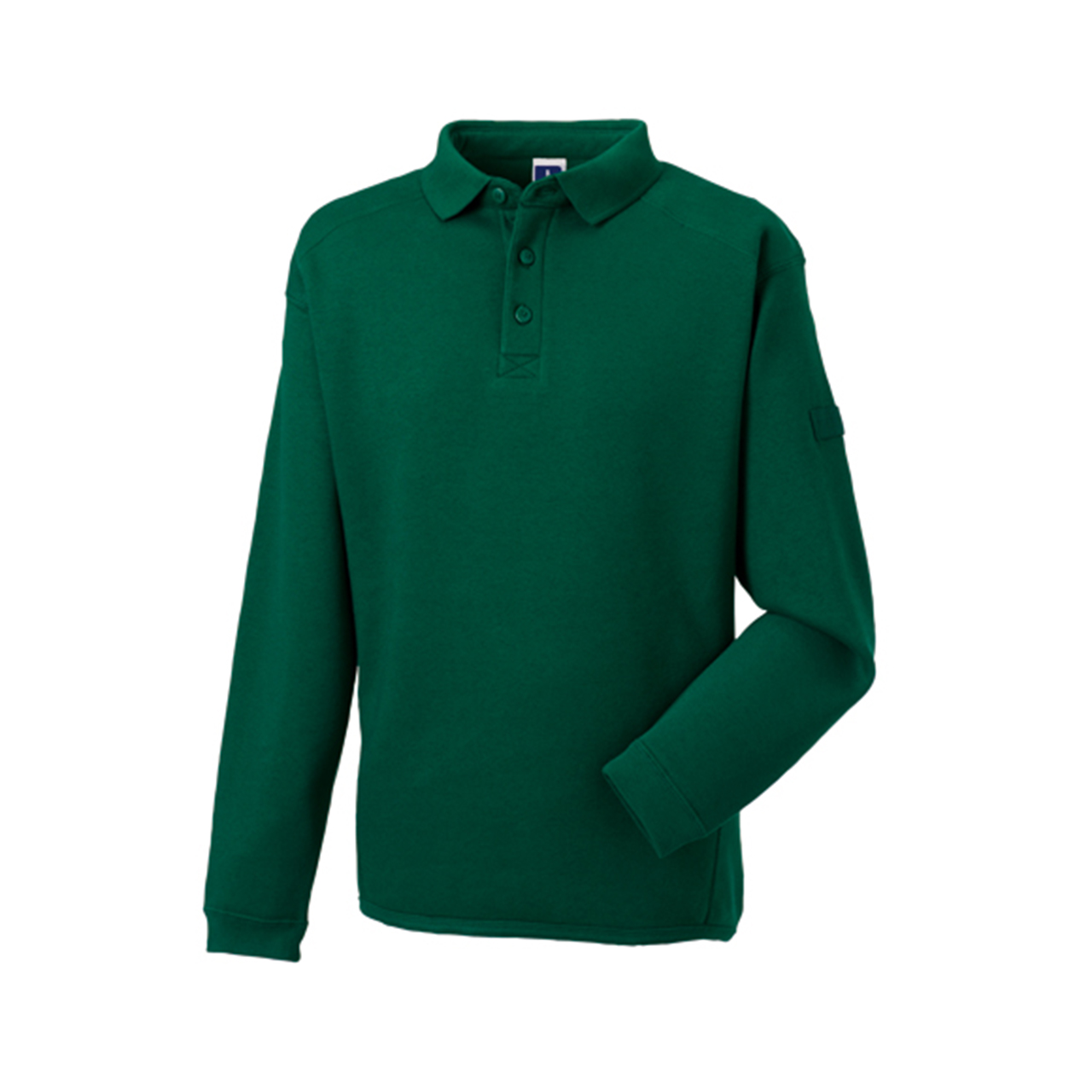 Sweater Russell Workwear Sweatshirt met col in flesgroen (01.04.0038)