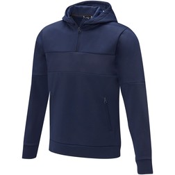 Sayan anorak heren sweater met halve rits en capuchon in marineblauw (01.04.1160)