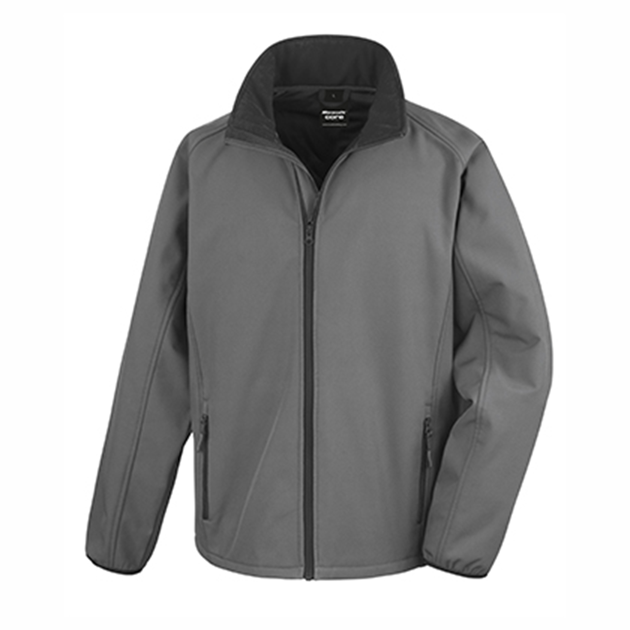 Softshell Jas Result Core Printable Heren in antraciet/zwart (01.06.0050)