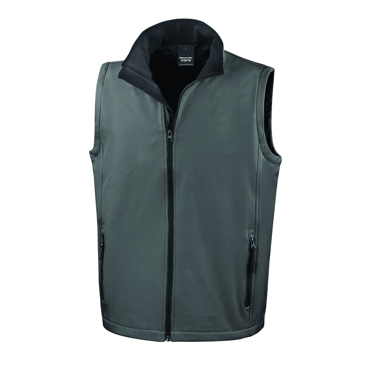 Bodywarmer Softshell Result Core Printable Heren in antraciet/zwart (01.07.0012)