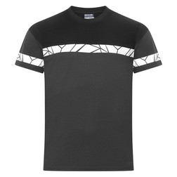 7001 T-shirt in grijs/zwart (01.08.0056)