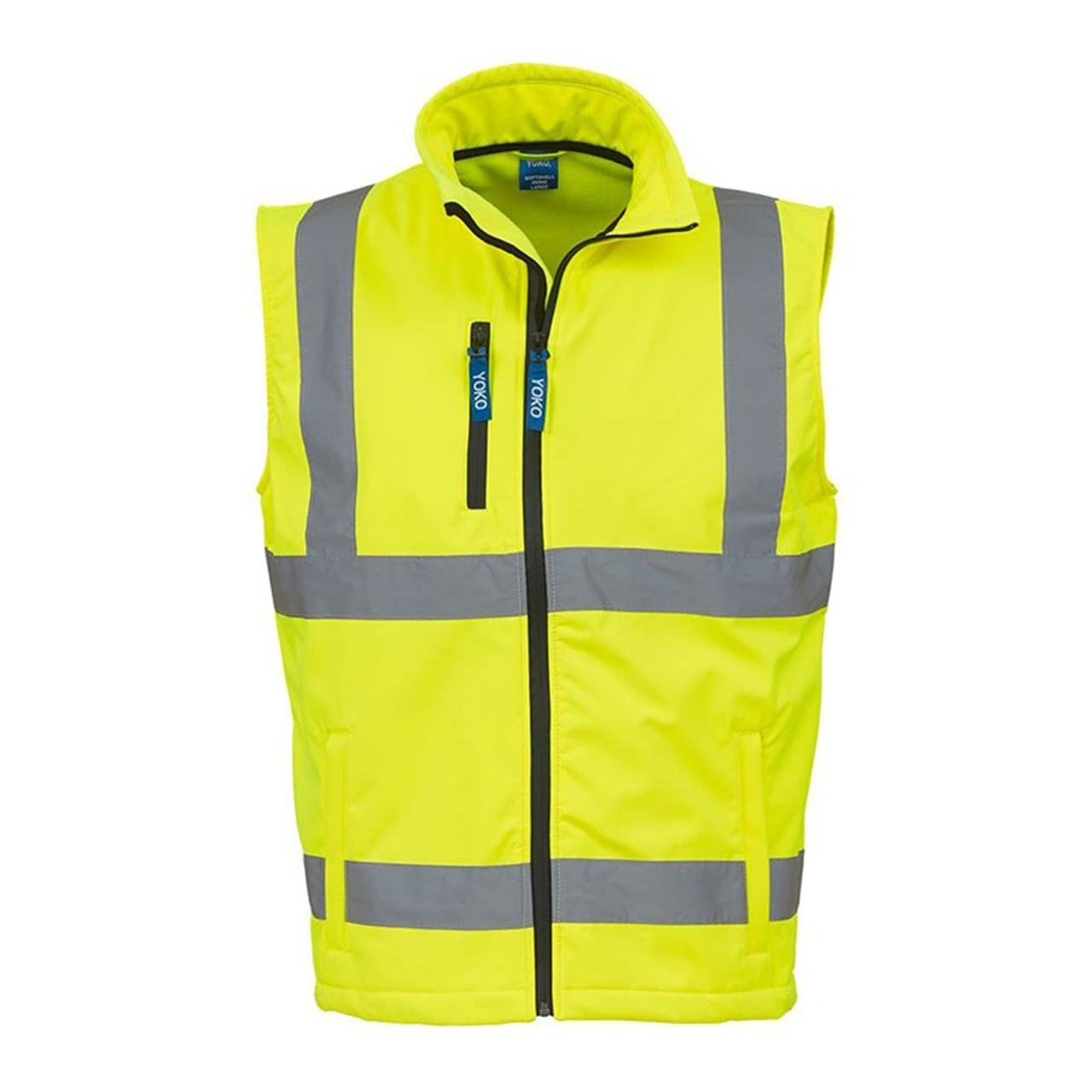 Veiligheid Softshell Bodywarmer yoko Hi-Vis in hi-vis geel (01.09.0032)