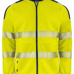 6109 Signalisatiesweater met lange ritssluiting EN ISO 20471 klasse 3 in geel/marine (01.09.0061)