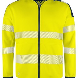 6110 Signalisatiehoodie EN ISO 20471 klasse 3 in geel/marine (01.09.0062)