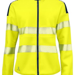 6111 Dames signalisatiesweater EN ISO 20471 klasse 3/2 in geel/marine (01.09.0063)