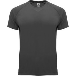 Bahrain sportshirt met korte mouwen voor kinderen in donkerlood (01.10.1499)