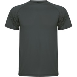 Montecarlo sportshirt met korte mouwen voor heren in donkerlood (01.10.1522)
