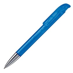 Balpen Atlas transparant metalen tip in transparant/blauw (02.01.0103)