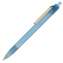 Balpen paperclip Oceanbound Plastic in transparant/blauw (02.01.0142)