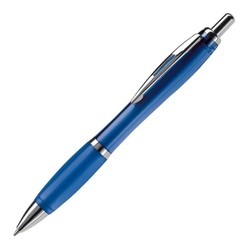 Balpen Hawaï transparant in transparant/blauw (02.01.0179)