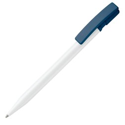Balpen Nash hardcolour in wit/donkerblauw (02.01.0195)