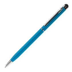 Balpen stylus metaal in blauw (02.01.0219)