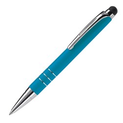Balpen stylus metaal in blauw (02.01.0220)