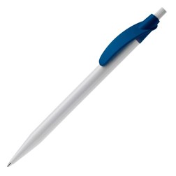 Balpen Cosmo hardcolour in wit/donkerblauw (02.01.0222)