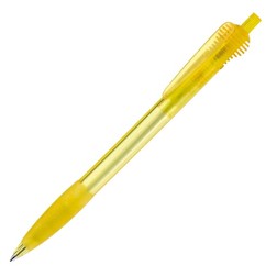 Balpen Cosmo grip transparant in transparant/geel (02.01.0227)