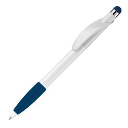 Balpen Cosmo stylus hardcolour in wit/donkerblauw (02.01.0232)