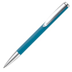 Balpen metaal Modena soft touch in blauw (02.01.0234)