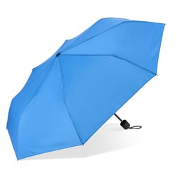 Congo 190T Pongee 21" Opvouwbare paraplu in blauw (02.03.0033)