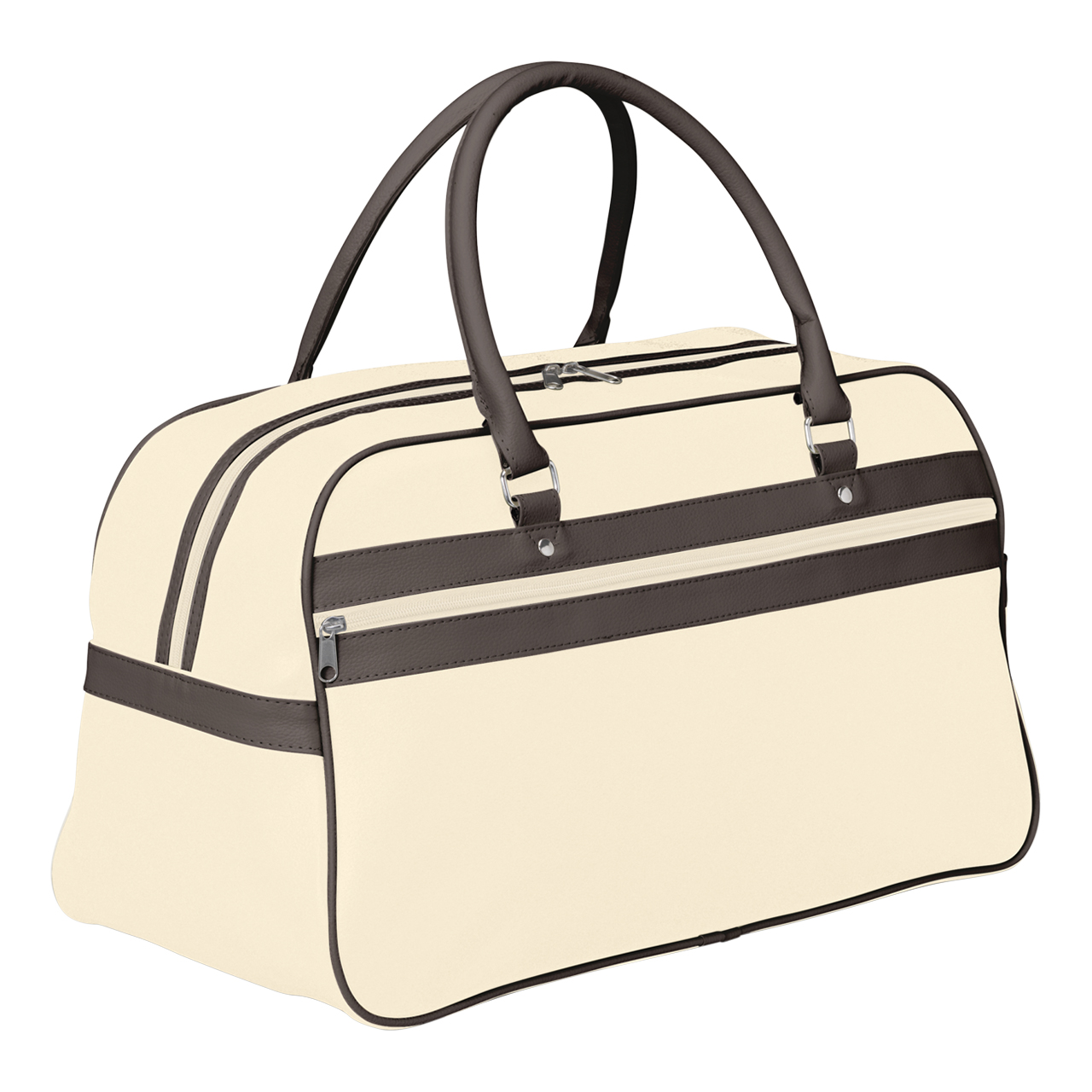 Sporttas Retrosport in beige/bruin (02.05.0025)