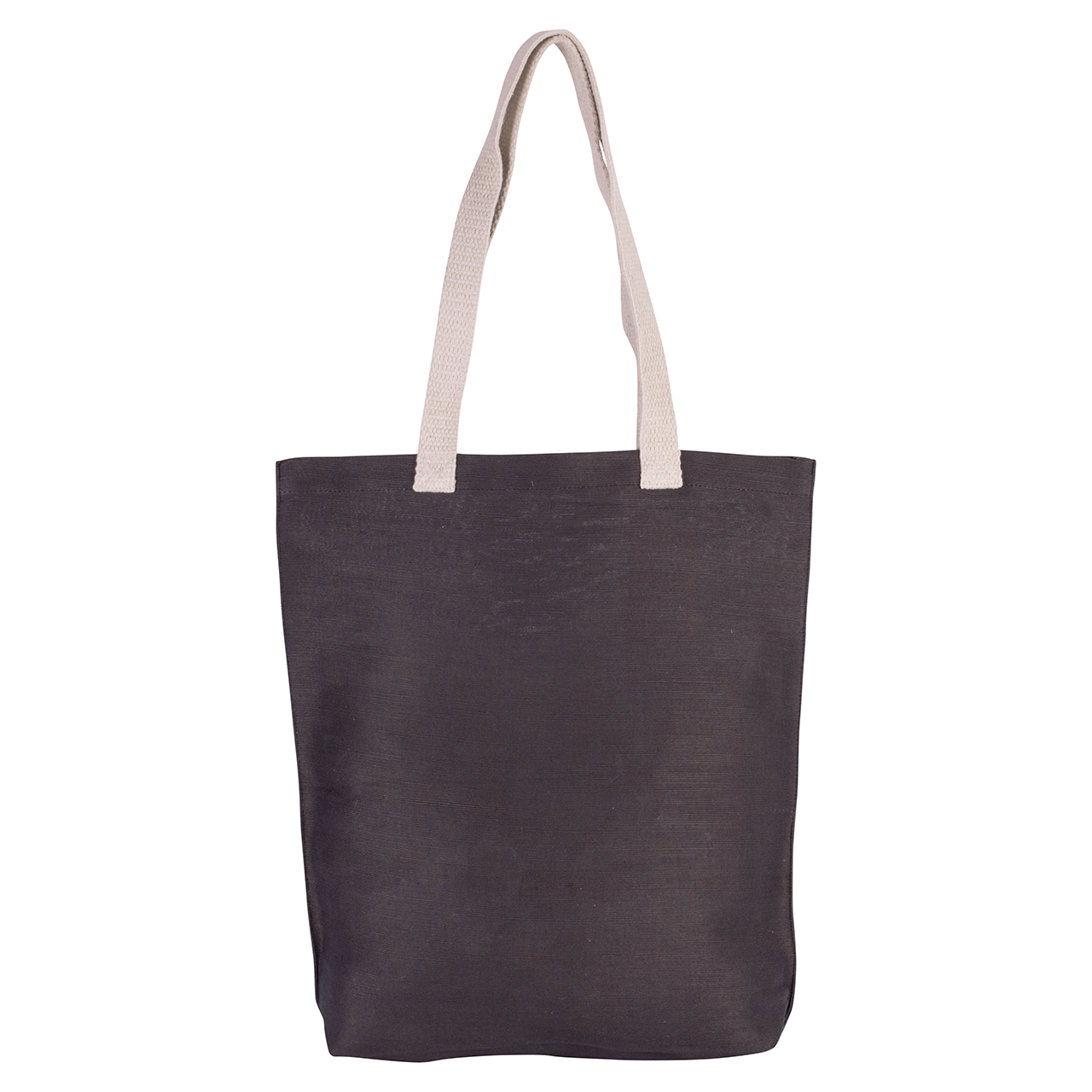 Shopper Jute & Katoen in donkergrijs (02.05.0075)