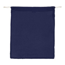 Herbruikbaar groente & fruit zakje OEKO-TEX® katoen 40x45cm in donkerblauw (02.05.0124)