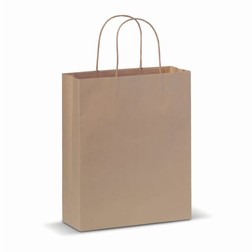 Papieren kraft tas 90g/m² 22x10x31cm in bruin (02.05.0136)