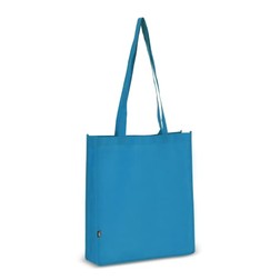 R-pet Draagtas non-woven 38 x 9 x 42cm 75g/m² in blauw (02.05.0149)