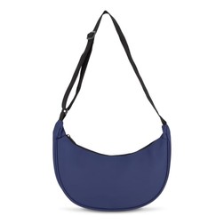 PU-gecoat R-pet 600D halve maan sling tas in donkerblauw (02.05.0158)