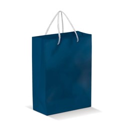 Draagtas papier klein 200g/m2 in donkerblauw (02.05.0164)