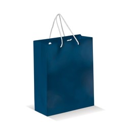 Draagtas papier middel 200g/m2 in donkerblauw (02.05.0165)