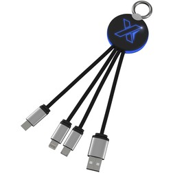 SCX.design C16 kabel met oplichtende ring in blauw-zwart (02.07.0129)