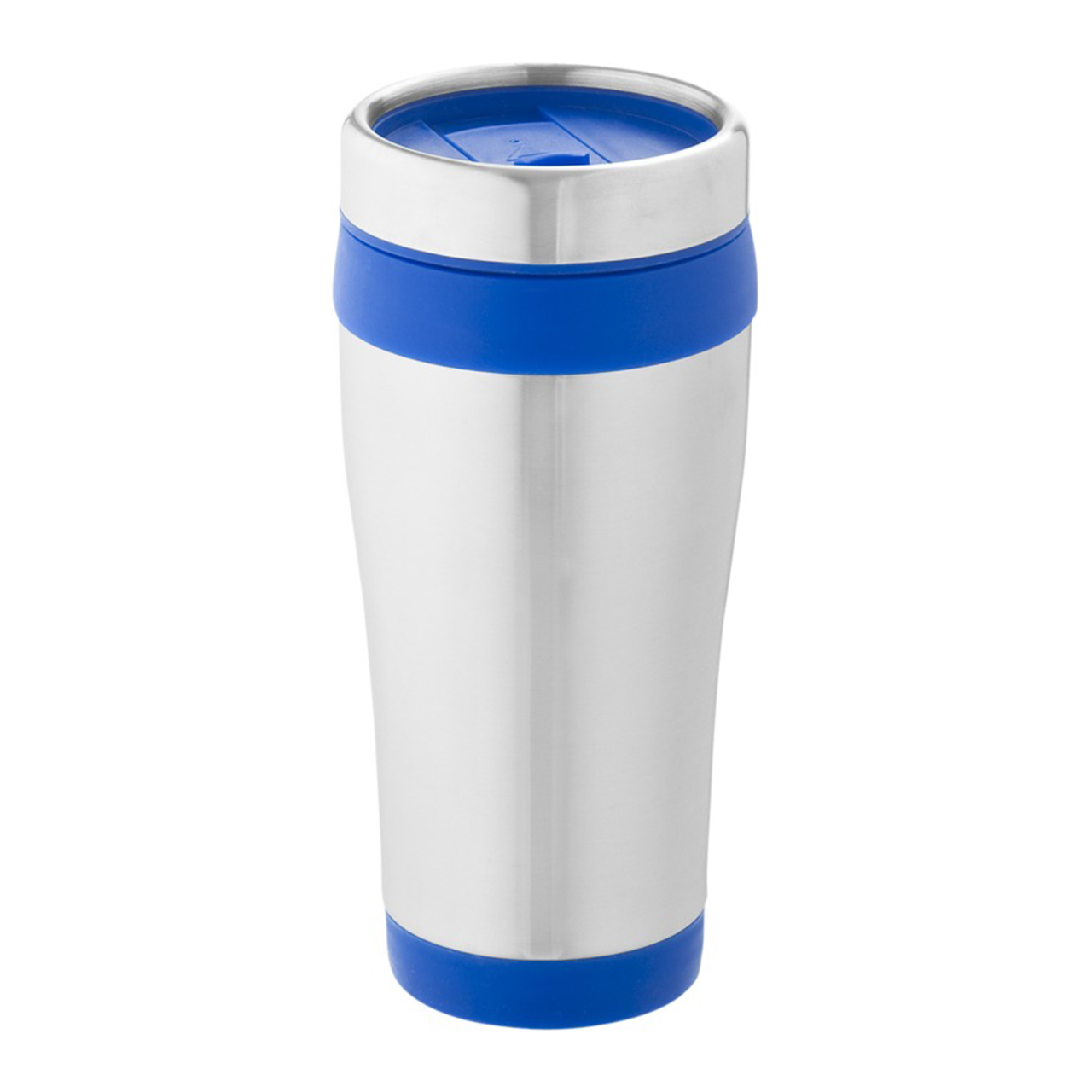 Elwood Thermosbeker in zilver/blauw (02.09.0060)