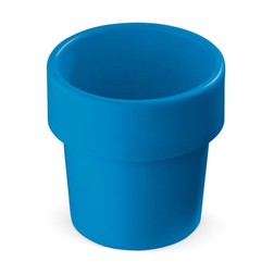 Hot-but-cool beker met aardbeien zaadjes in blauw (02.09.0098)