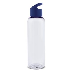 Waterfles Loop transparant R-pet 600ml in transparant/donkerblauw (02.09.0111)
