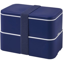 Miyo 700+700 ml dubbellaagse lunchbox in blauw-blauw-blauw (02.09.0293)