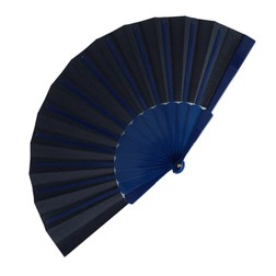 Waaier plastic & polyester in donkerblauw (02.99.0083)